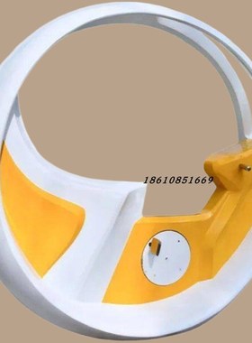 网红发电单车动感运动划船机创意无动力发光健身呐喊喷泉声控室外