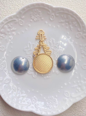 纤纤宋锦diy新款琵琶古琴压襟挂件吊坠  贴皮包布精品底胚