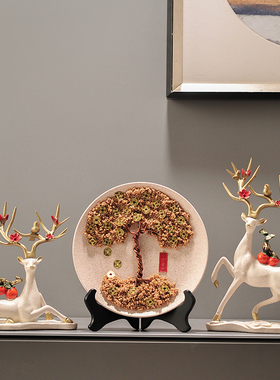 发财树招财室客厅玄关酒柜装饰品摇钱树乔迁