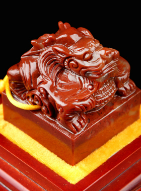 寿山石九龙传国玉玺印章篆刻印玺手工刻字书闲章姓名定