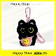 Little black cat bag pendant accessories cute school bag plush doll doll keychain gift for students and couples