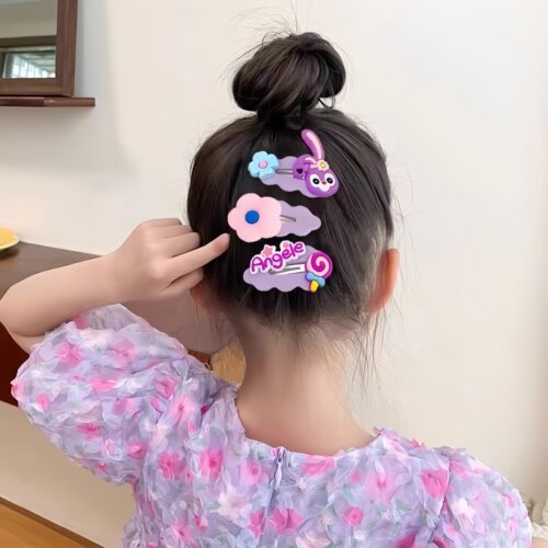2025新款儿童发饰卡通库洛米女童发夹可爱公主BB夹碎发卡子不伤发 - 图2