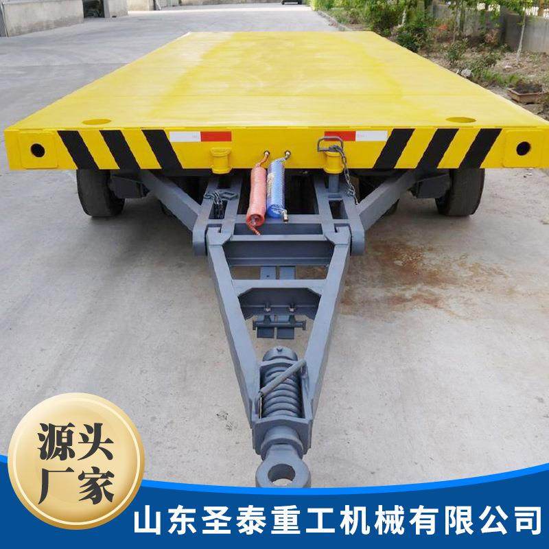 牵引平板车拖挂式重型平板拖车厂区物流大吨位搬运车,淘宝优惠券,粉丝福利购,淘宝优惠卷
