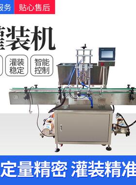 转子泵双头灌装机化妆品洗衣液速灌装机膏液转子泵灌装机