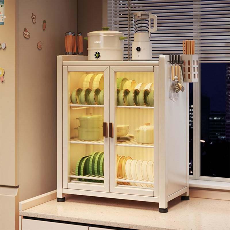 Kitchen dish cabinet storage rack sealed household dishes, chopsticks, countertop storage rack, multi-functional drain rack