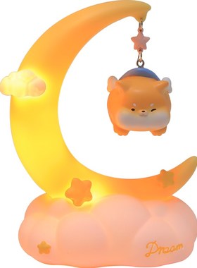 月亮童话小灯卧室小夜灯家居装饰摆件生日治愈系创意礼物男女朋友