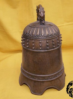 包邮铜钟纯铜仿古龙把钟铜铃铛大号寺庙钟铜器高挂钟纯铜钟挂件