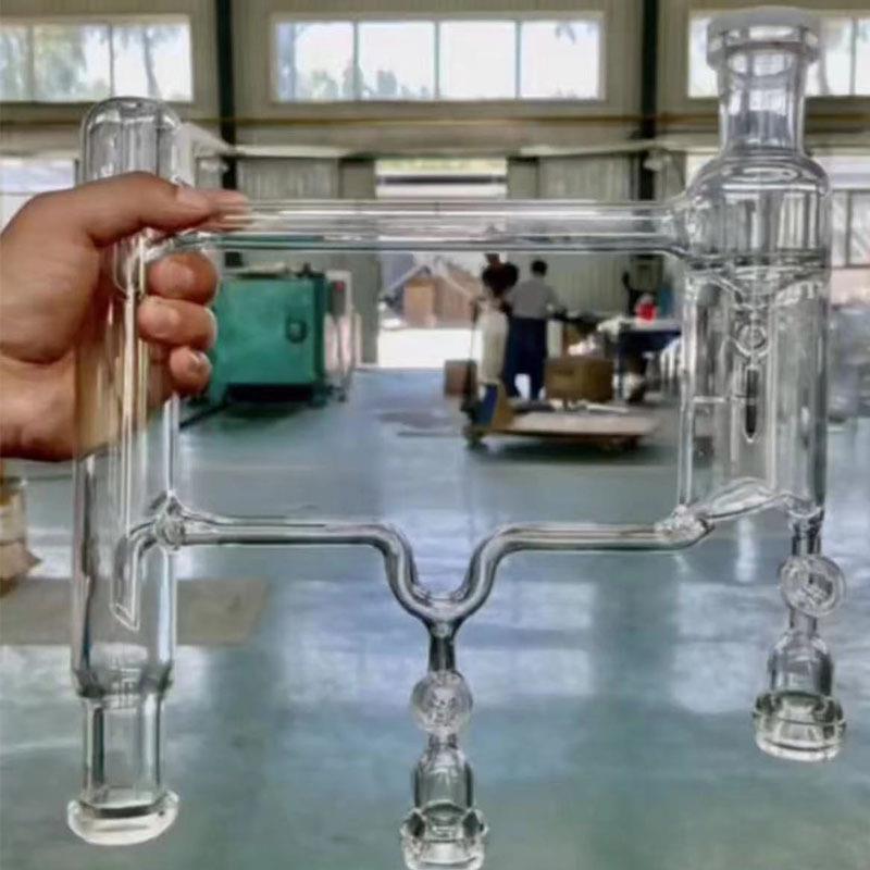 实验室高硼硅玻璃精馏柱精馏塔头精馏釜蒸馏设备不锈钢制药减压 - 图2