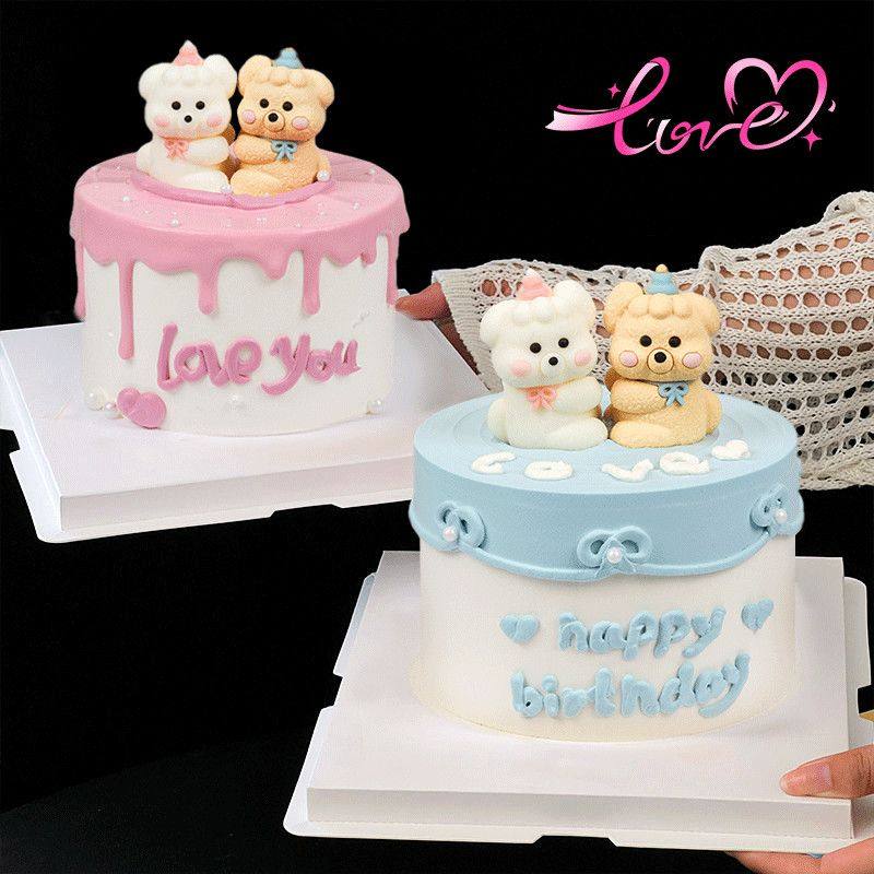 巧克力蛋糕装饰卡通动物kt猫帕恰狗小熊猪生日情人节甜品烘焙摆件,淘宝优惠券,粉丝福利购,淘宝优惠卷