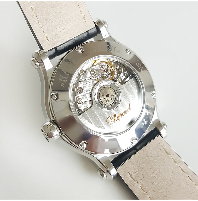 【自营】中古98新Chopard萧邦快乐钻系列女表白盘镶钻瑞士手表女 - 图2