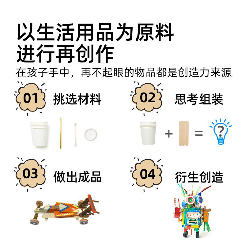mideer弥鹿儿童手工diy材料包发明家探索套装亲子科学发明小制作,淘宝优惠券,粉丝福利购,淘宝优惠卷