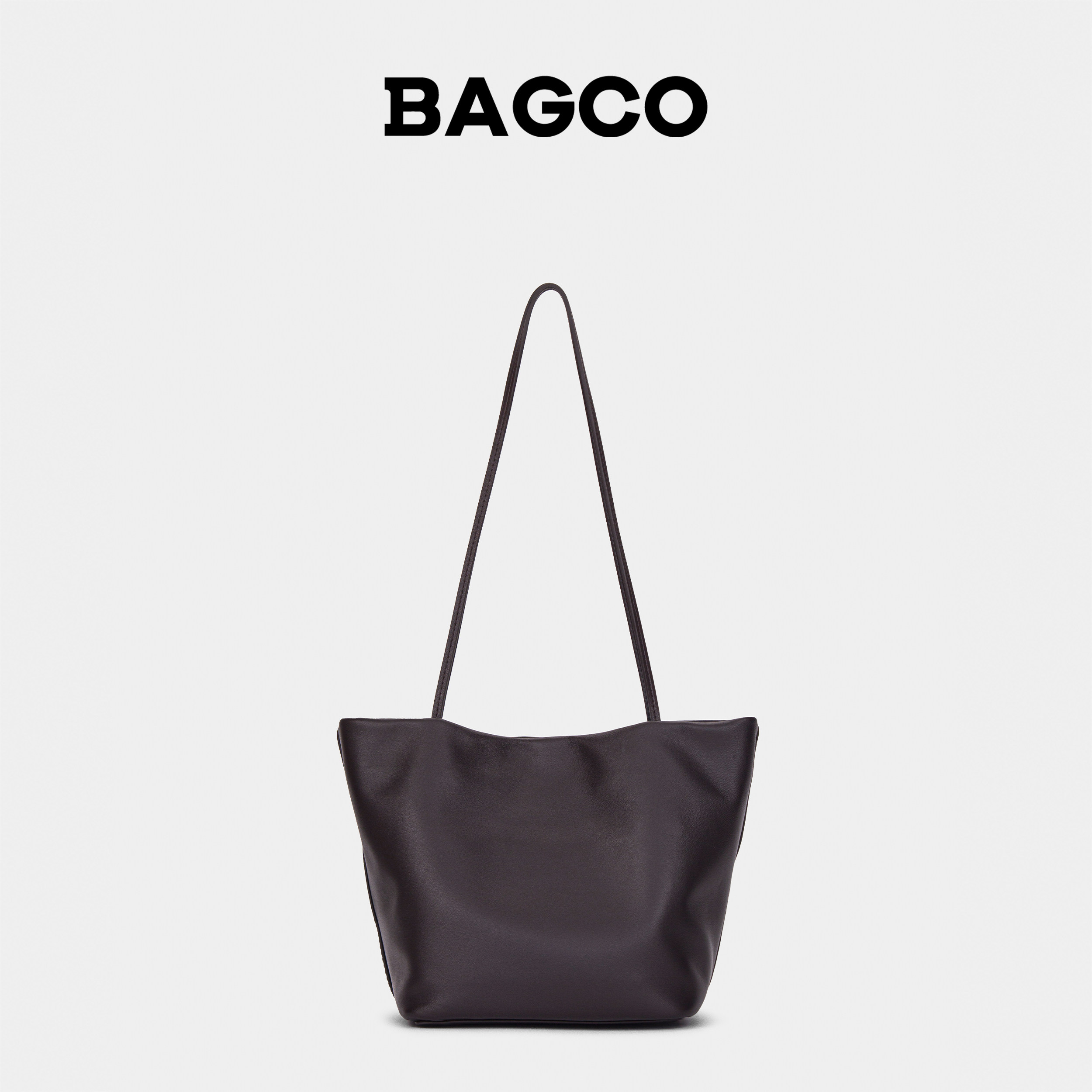 BAGCO 红色婚包通勤绵羊皮单肩大容量子母包托特包水桶包,淘宝优惠券,粉丝福利购,淘宝优惠卷