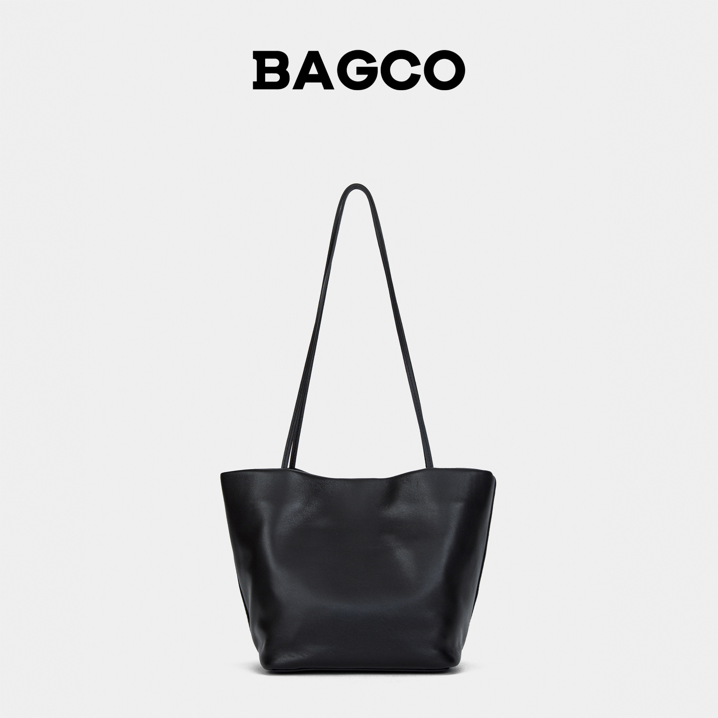 BAGCO 红色婚包通勤绵羊皮单肩大容量子母包托特包水桶包,淘宝优惠券,粉丝福利购,淘宝优惠卷