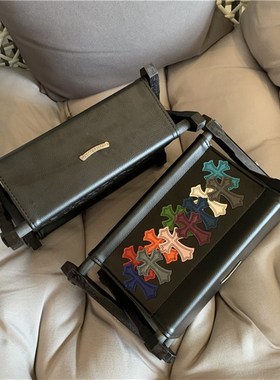 克罗心黑色彩色十字架欧美置物篓收纳架杂志架