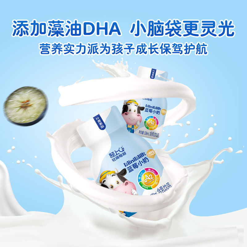 Lightly enriched lutein ester blueberry milk