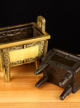 铜司母戊鼎摆件  铜鼎盛千秋摆件 铜盛鼎摆件