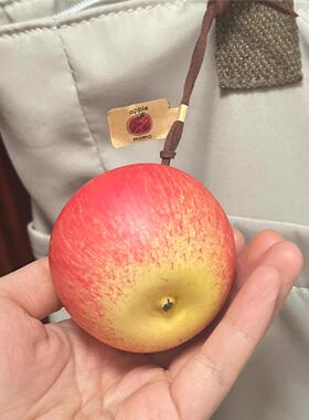 创意真苹果包包挂件书包挂饰钥匙扣车载内饰摆件挂件学生党女