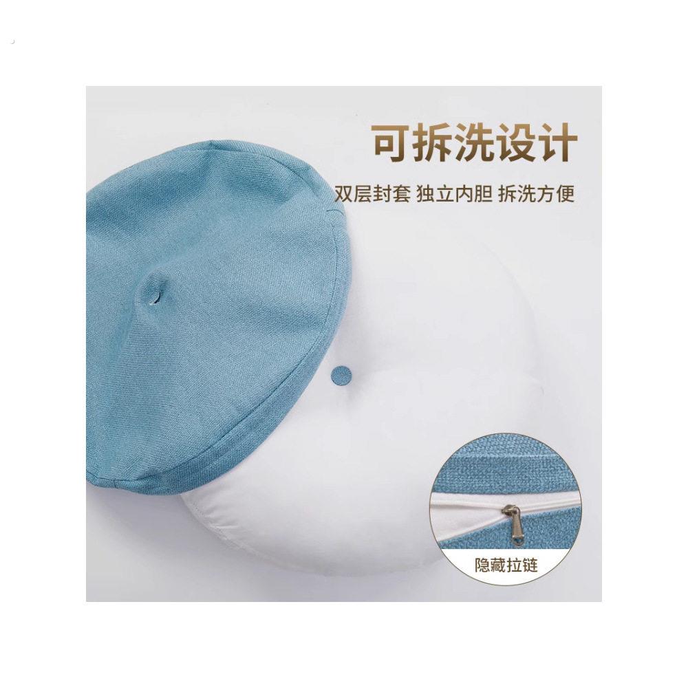 Japanese futon cushion thickened round linen lazy floor balcony bay window tatami bedroom seat cushion meditation cushion