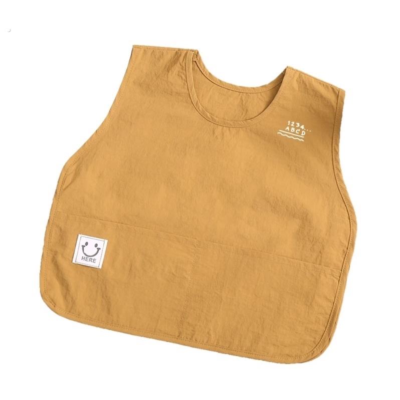 Kindergarten baby waterproof and anti-dirty smock children's sleeveless apron bib thin baby eating and dressing summer