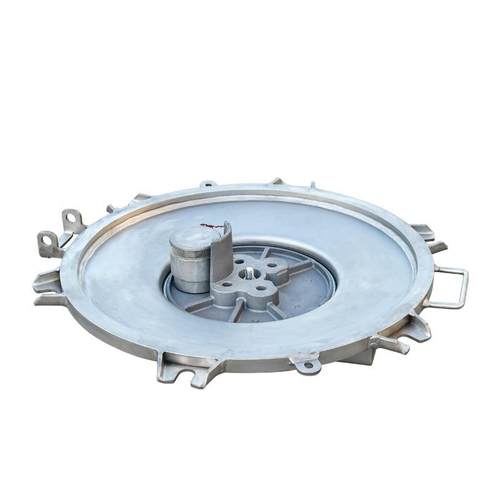 湖北不锈钢6爪防爆人孔盖罐车快开防爆人孔盖带法兰款 - 图0