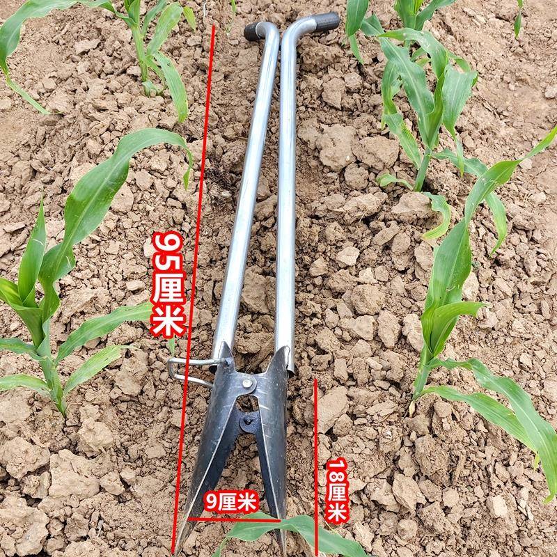 栽苗神器农用种土豆芋头工具辣椒西瓜打孔打眼移栽机育苗盘移苗器 - 图3