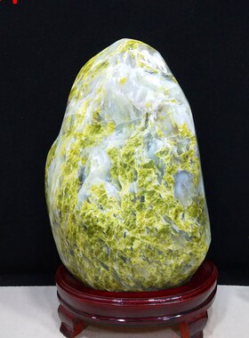 石头蓝田玉原石玉石天然奇石招财观赏石玄关