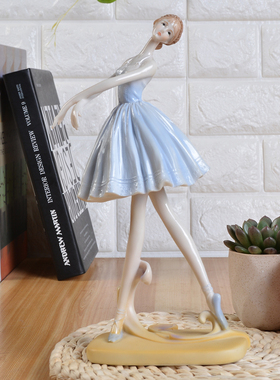 简约现代芭蕾跳舞女孩家居装饰品 摆设舞蹈 生日#