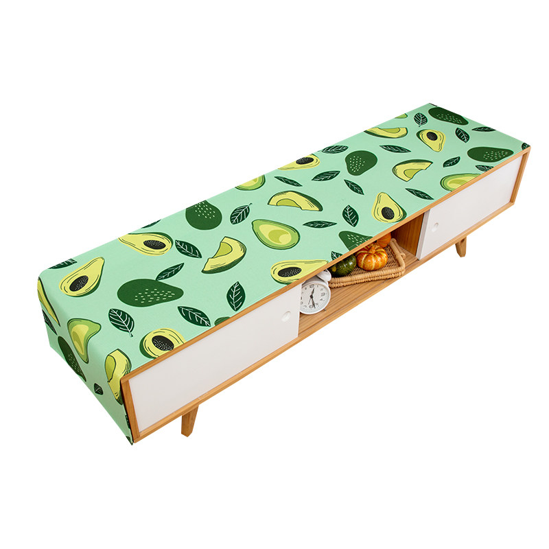 百搭客厅水果印花电视柜盖巾防尘防水棉麻长方形盖布桌布台布桌旗,淘宝优惠券,粉丝福利购,淘宝优惠卷