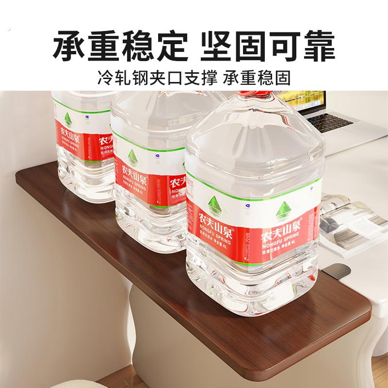 免打孔桌面延长板办公桌子扩展板电脑桌拓展延伸板可折叠侧边加宽 - 图3