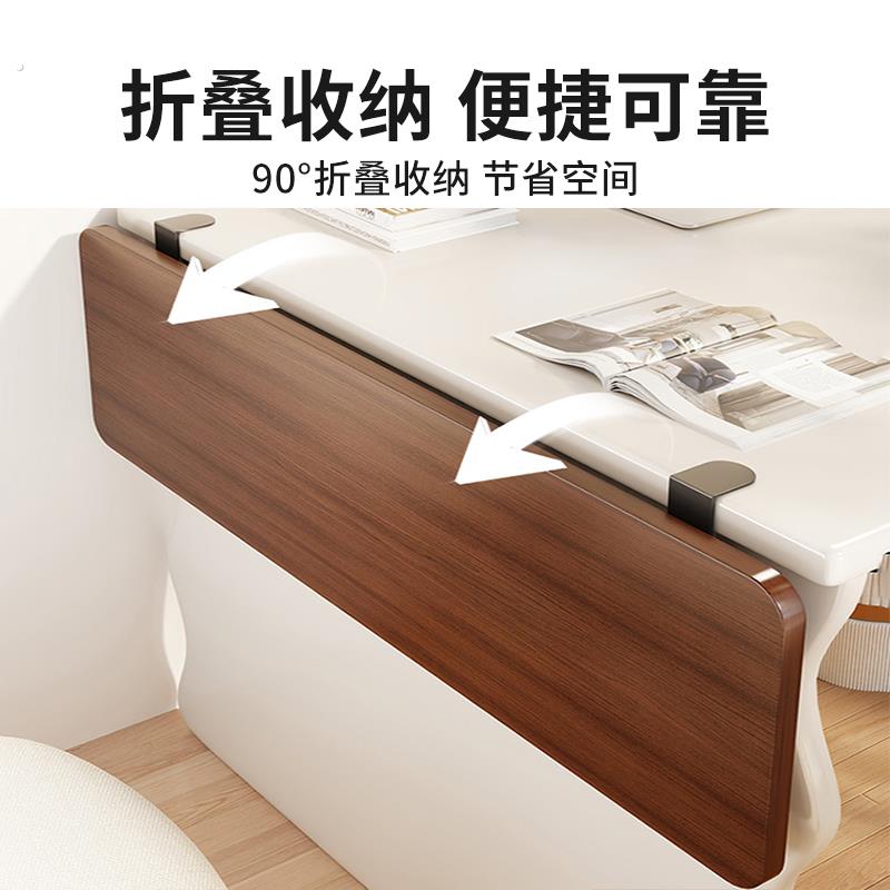 免打孔桌面延长板办公桌子扩展板电脑桌拓展延伸板可折叠侧边加宽 - 图0