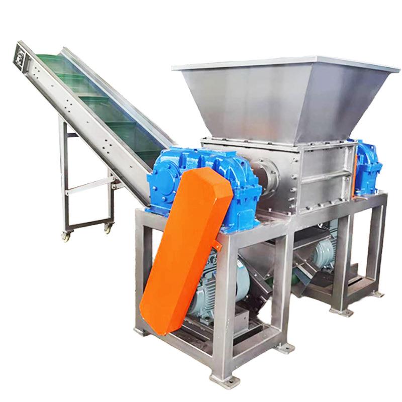 双轴撕碎机生产厂家废旧矿泉水瓶塑料破碎机塑料薄膜大型撕碎机 - 图3