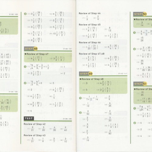 Kumon Math Booster Fractions Grade 4-6年级 公文式教育 数学分数计算 儿童专项练习册 小学教辅 英文原版进口图书 - 图3