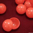 32mm45号扭蛋壳开口塑料球铜色扭蛋外壳白色空壳抽奖球圆形空心球