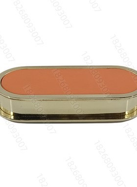 KTV轻奢金配橙色 不锈钢摆件用品全套 烟灰缸 纸巾盒桌面装饰摆台