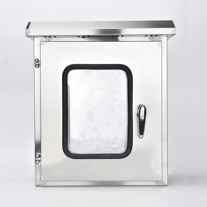 上齐户外201不锈钢配电箱304双层门防雨布线弱电防水控制箱基业箱 - 图1