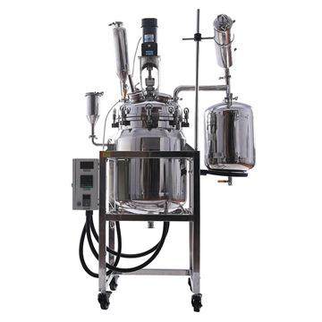 现货不锈钢反应釜10升20升50升电加热搅拌罐双层不锈钢高压反应釜,淘宝优惠券,粉丝福利购,淘宝优惠卷