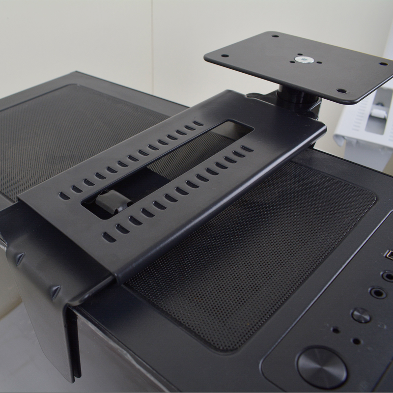 Desktop computer host placement rack under the desk hanging chassis storage main rack rotating cooling bracket bracket