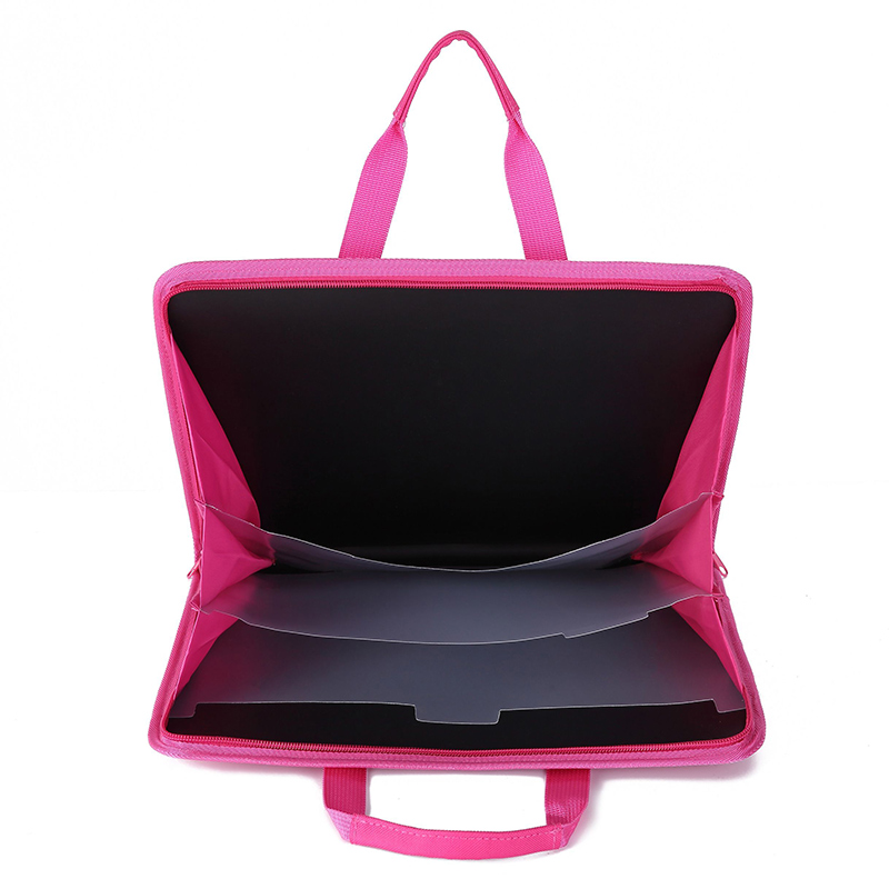 风琴包多层文件夹学生用试卷收纳可爱A4帆布手提大容量补习袋补课 - 图2