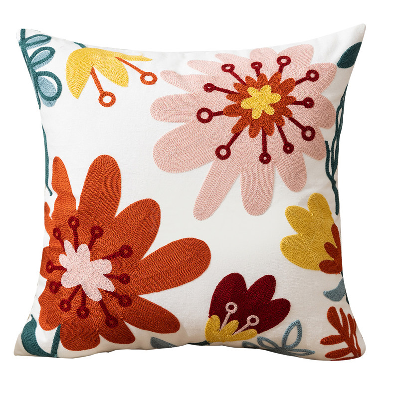 花朵抱枕套田园风家居沙发客厅抱枕床头靠垫公室腰靠抱枕靠枕,淘宝优惠券,粉丝福利购,淘宝优惠卷