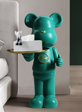 暴力熊大型搬家新家乔迁客厅电视柜旁边落地装饰