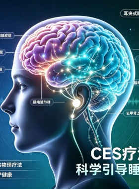 凌点凌耳夹式CES 物理助眠仪智能脉冲舒缓压力失眠焦虑睡眠仪器