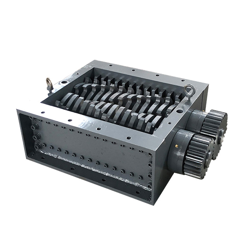 Manufacturer straight hair shredder chassis domestic waste metal scrap wood plastic damage machine waste tire crusher