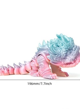 3D打印醒狮模型玩具创意桌面摆件全身关节可动造型儿童装饰礼物