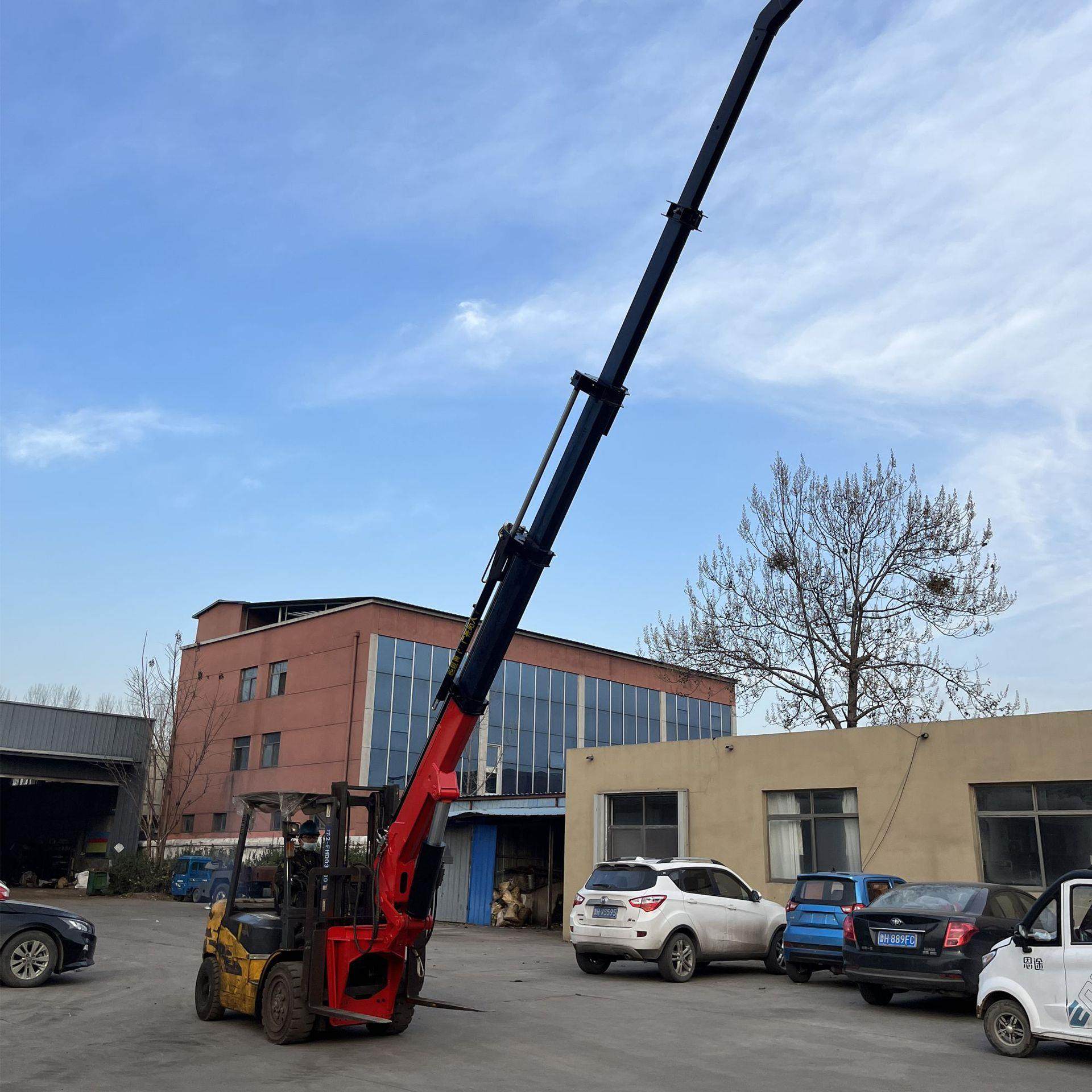 多功能叉车飞臂吊运输搬运吊装吨-10吨叉车改装加高液压伸缩吊臂,淘宝优惠券,粉丝福利购,淘宝优惠卷