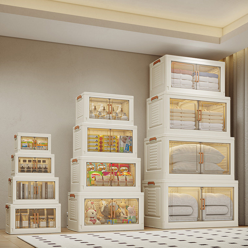 收纳柜客厅储物柜家用折叠置物柜免安装婴儿宝宝衣柜零食柜整理箱,淘宝优惠券,粉丝福利购,淘宝优惠卷