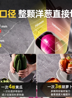 蒙得电动商用切菜机全自动斜切土豆丝小型切丁切条神器全钢刀盘