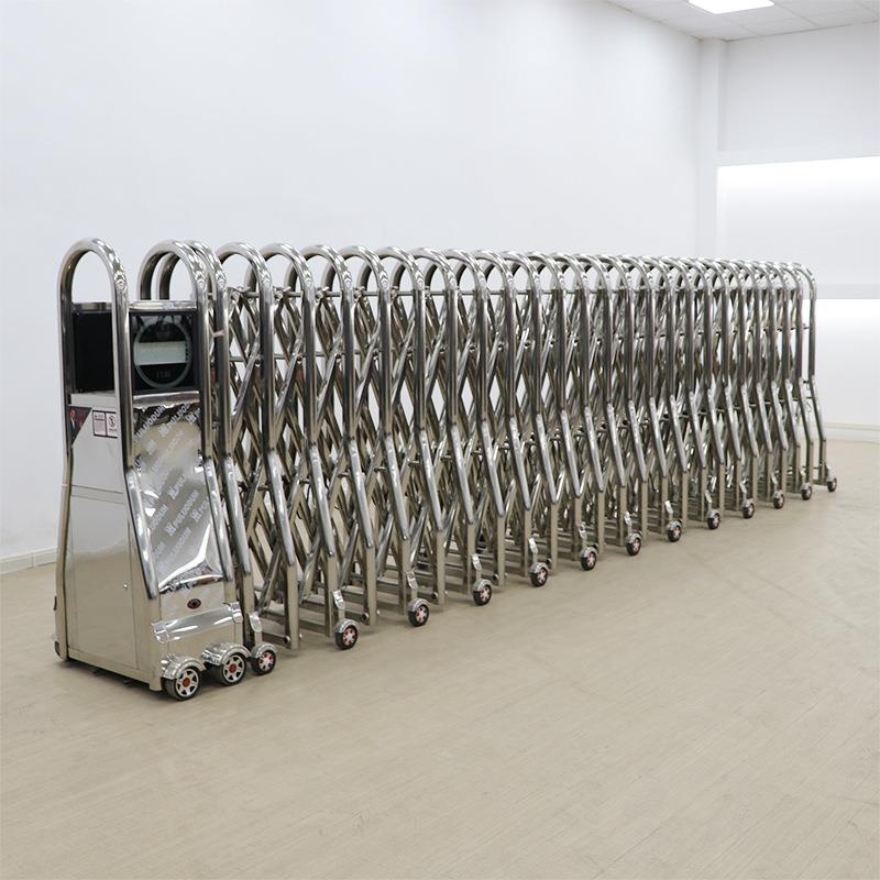 源头厂家遥控伸缩门电动大门庭院小区智能推拉门不锈钢推拉折叠门 - 图2