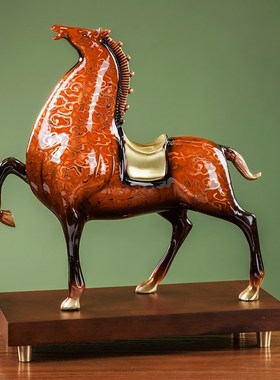 马到成功高端大气铜马摆件领导办公室高档装饰工艺品乔迁开业送礼