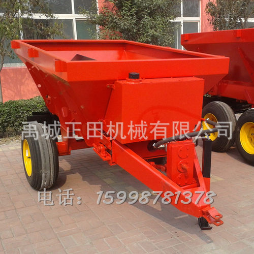 生产大型动物粪肥施肥机 石膏食盐酒糟抛洒晾晒 猪粪撒播机械 - 图0