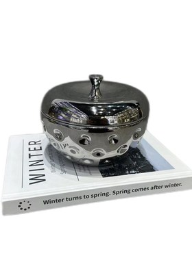 现代陶瓷电镀几何艺术样板间猩猩摆设小蘑菇糖果盒装饰品